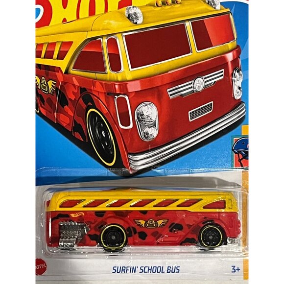 Hot Wheels Surfin' School Bus Extreme Sports 2021 4/5 Diecast Car 1:64 - Picture 6 of 9